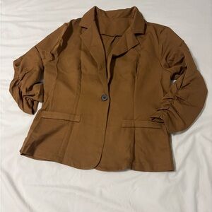 SHEIN Brown Blazer Jacket
